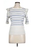 Ann Taylor Ivory Short Sleeve Top Size L - photo 1