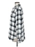 Treasure & Bond Plaid Silver Long Sleeve Button-Down Shirt Size M - photo 5