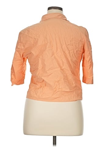DKNY 3/4 Sleeve Button-Down Shirt (view 2)