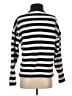 OUTERKNOWN 100% Cotton Stripes Ivory Turtleneck Sweater Size S - photo 2