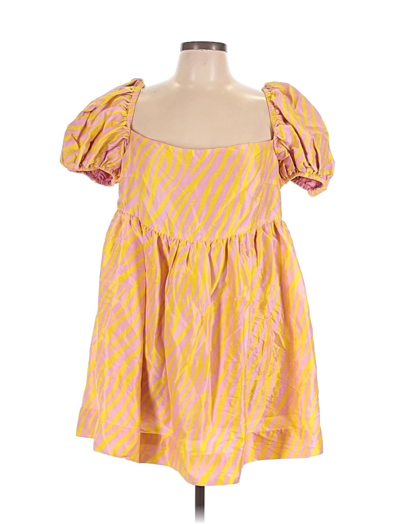 Azeeza Casual Dress In Yellow