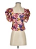 Shein Pink Short Sleeve Blouse Size 2 - photo 1