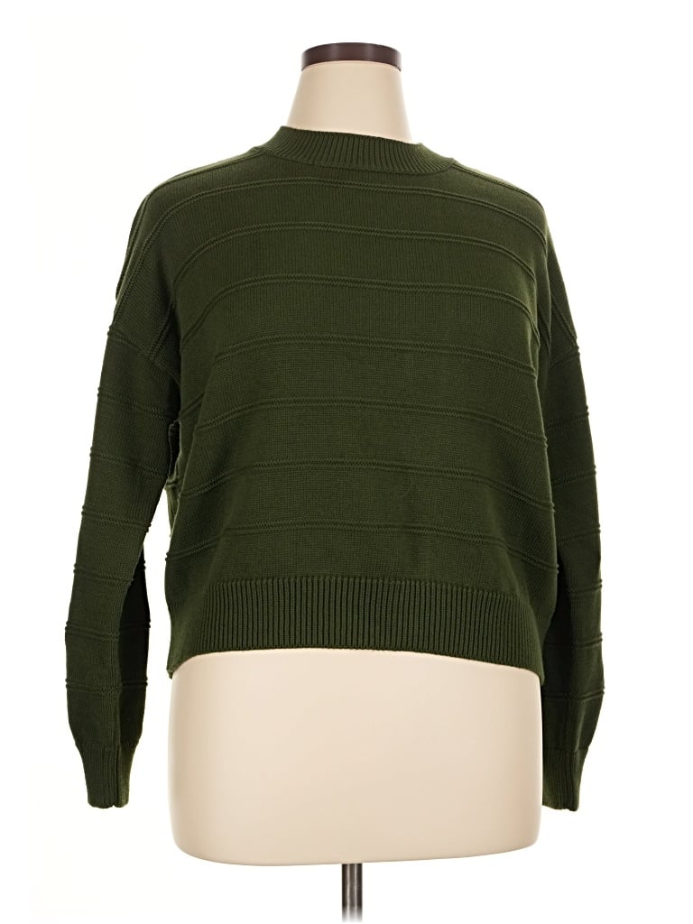 Pre-owned Toad And Co Turtleneck Sweater In Green