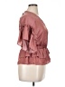 Laurel Grey Pink Short Sleeve Blouse Size XL - photo 4