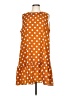 Shein 100% Polyester Polka Dots Orange Casual Dress Size 12 - photo 1
