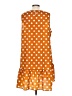 Shein 100% Polyester Polka Dots Orange Casual Dress Size 12 - photo 2