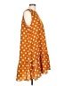 Shein 100% Polyester Polka Dots Orange Casual Dress Size 12 - photo 4