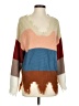 Leani 100% Acrylic Color Block Brown Pullover Sweater Size S - photo 1