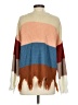 Leani 100% Acrylic Color Block Brown Pullover Sweater Size S - photo 2