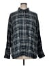 Treasure & Bond Plaid Gray Long Sleeve Button-Down Shirt Size 1X - photo 1