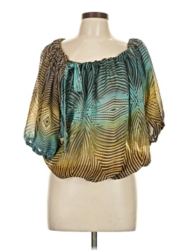 Unique Spectrum Short Sleeve Blouse