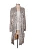 By Together 100% Polyester Silver Gold Cardigan Size S - photo 1