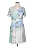 Unbranded Print Blue Casual Dress Size L - photo 1