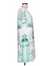 Unbranded Print Blue Casual Dress Size L - photo 4