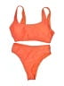Unbranded Solid Orange Two Piece Swimsuit Size L - photo 1
