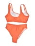 Unbranded Solid Orange Two Piece Swimsuit Size L - photo 2