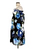 Unbranded 100% Rayon Floral Blue Cocktail Dress One size - photo 5