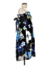 Unbranded 100% Rayon Floral Blue Cocktail Dress One size - photo 4