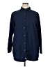 Lularoe Blue Long Sleeve Blouse Size XL - photo 1