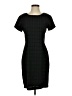 Kathy Che 100% Polyester Argyle Black Casual Dress Size 6 - photo 1