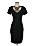 Kathy Che 100% Polyester Argyle Black Casual Dress Size 6 - photo 2