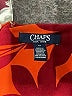 Chaps Print Orange Casual Dress Size 14 - photo 7