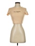 Shein Tan Short Sleeve Turtleneck Size 2 - photo 1