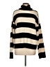 H&M Stripes Black Ivory Turtleneck Sweater Size M - photo 1