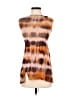 Unbranded Tie-dye Brown Short Sleeve Blouse Size L - photo 1