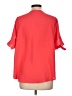 Downeast 100% Polyester Red 3/4 Sleeve Blouse Size L - photo 2