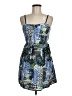 It's Pink 100% Polyester Paisley Blue Cocktail Dress Size M - photo 1