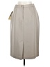 Simon Ellis 100% Polyester Solid Gray Tan Formal Skirt Size 8 - photo 2