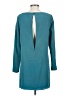Tibi 100% Silk Solid Teal Casual Dress Size 4 - photo 2