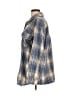 Shero 100% Polyester Plaid Blue Jacket Size L - photo 5