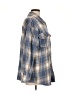 Shero 100% Polyester Plaid Blue Jacket Size L - photo 4