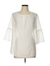 GNW 100% Polyester Ivory 3/4 Sleeve Blouse Size L - photo 1