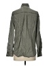 Express Solid Green Long Sleeve Button-Down Shirt Size S - photo 2