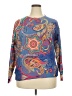 Unbranded 100% Polyester Paisley Blue Pullover Sweater Size 2X - photo 1