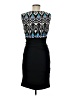 Nicole Miller Graphic Black Cocktail Dress Size 6 - photo 2