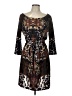 Mlle Gabrielle Print Black Cocktail Dress Size L - photo 1