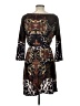 Mlle Gabrielle Print Black Cocktail Dress Size L - photo 2