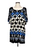 Style&Co Graphic Blue Casual Dress Size L - photo 1