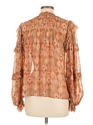 Ulla Johnson Long Sleeve Silk Top (view 2)