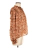 Ulla Johnson 100% Silk Brown Tan Long Sleeve Silk Top Size 6 - photo 4