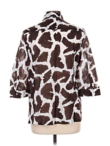 Liz Claiborne 3/4 Sleeve Button-Down Shirt (view 2)