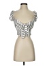 Likely 100% Viscose Silver Tube Top Size S - photo 1