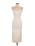 Zara Solid Ivory Cocktail Dress Size L - photo 1