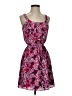 Express 100% Polyester Floral Purple Casual Dress Size XS - photo 1