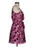 Express 100% Polyester Floral Purple Casual Dress Size XS - photo 4