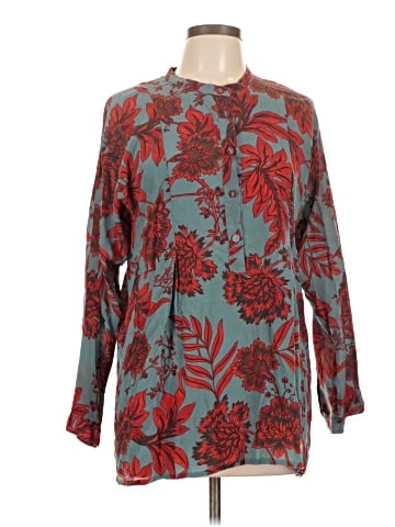 Johnny Was Long Sleeve Silk Top (view 1)